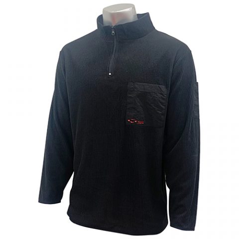 ＳＫ１１:フルボーダー　ハーフジップ:720911BLK-M