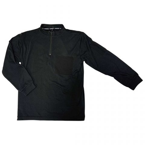 ＳＫ１１:蓄熱裏起毛　ハーフジップ:721111BLK-M