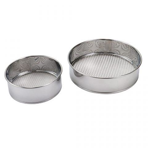 千吉:ステンレスフルイセット:ﾎｿﾒ ｱﾗﾒ